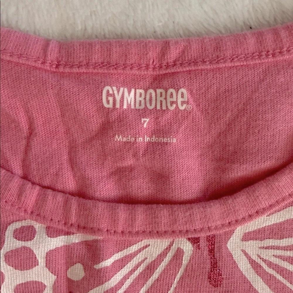 Gymboree | Island Hopper Butterfly Print Sleeveless High Low Cotton Sun Dress 7 - Picture 4 of 10